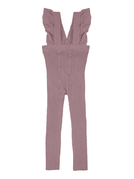 靴下　コンドル　スペインブランドcondor　フリルサスペンダー付きレギンス