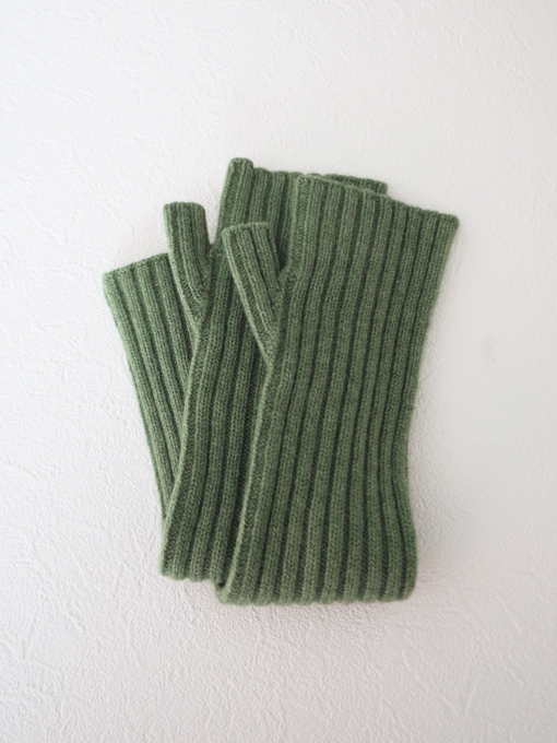 DORE DORE　カシミア混ウールニットロンググローブ　フィンガーレス