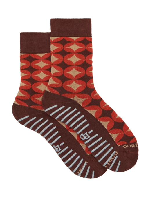 DORE DORE　ジオメトリック柄ソックス