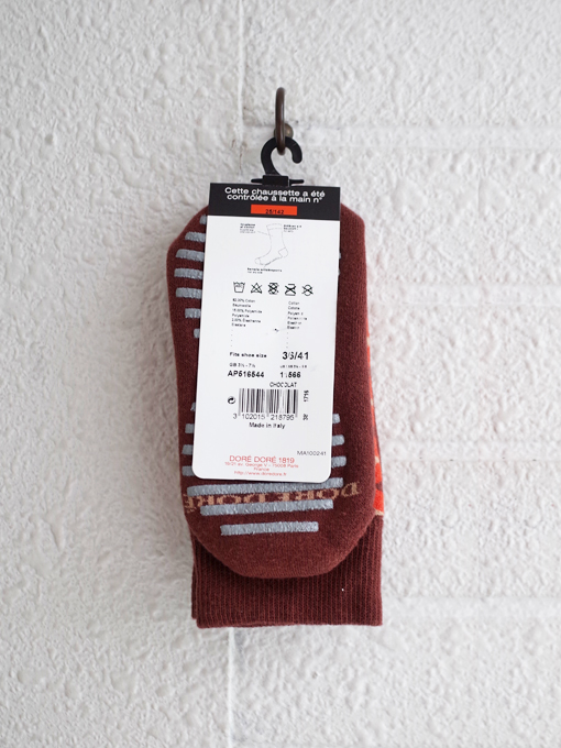 DORE DORE　ジオメトリック柄ソックス