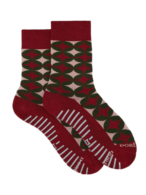 DORE DORE　ジオメトリック柄ソックス