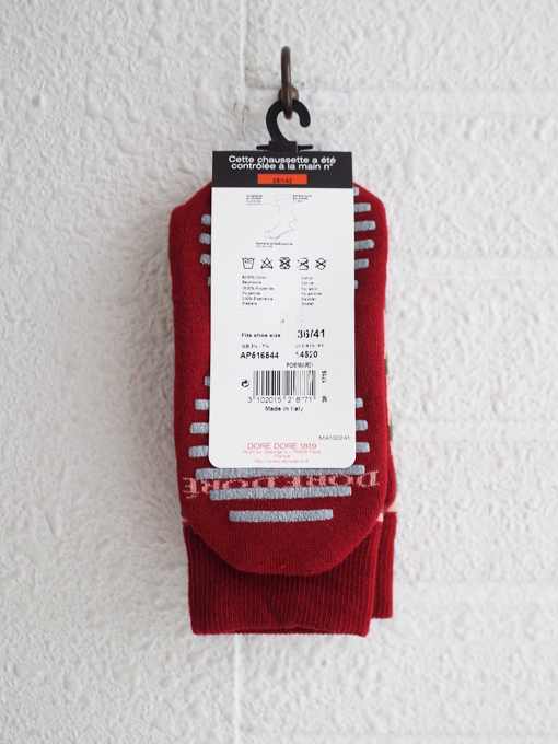 DORE DORE　ジオメトリック柄ソックス