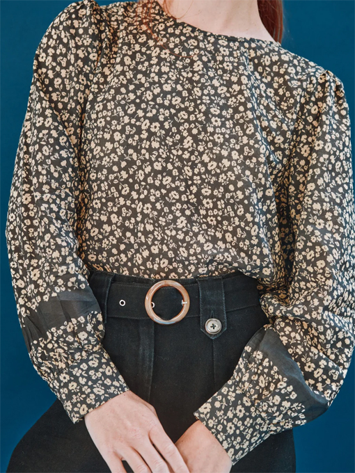 emile et ida woman CATHERINE レディース フラワープリントブラウス