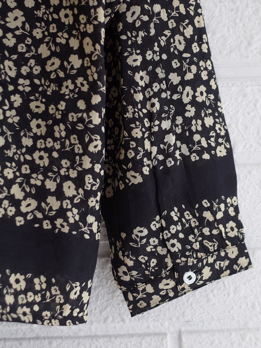 フランスブランド　emile et ida woman 　CLARA　Cotton and silk anemone button-down blouse　フラワープリントブラウス