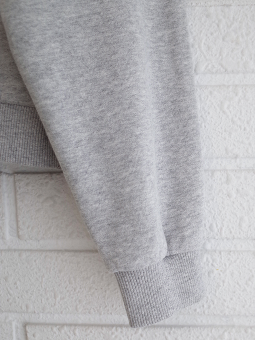 フランスブランド　emile et ida woman 　エミールエイダ　CARL　Gray organic cotton logo sweatshirt　ロゴトレーナー