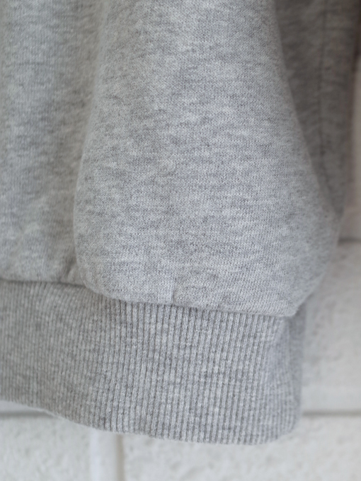 フランスブランド　emile et ida woman 　エミールエイダ　CARL　Gray organic cotton logo sweatshirt　ロゴトレーナー