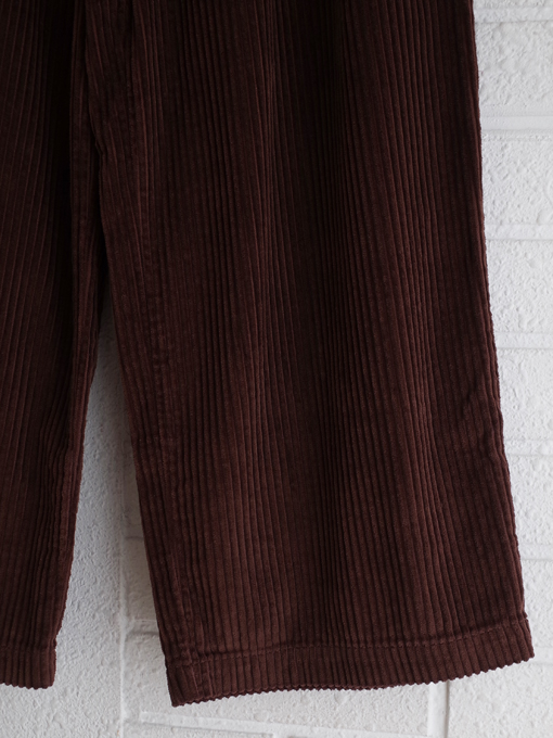 フランスブランド emile et ida woman エミールエイダ CALEB Brown 7/8 corduroy pants コーデュロイパンツ
