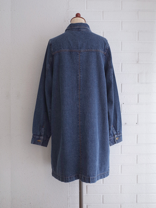 emile et ida woman COLETTE Denim lavaliere collar dress レディース