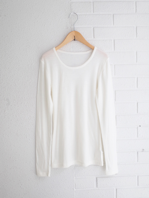 Joha　ヨハ　メリノウールを使用したデンマーク老舗ニットブランド　ウール長袖Tシャツ