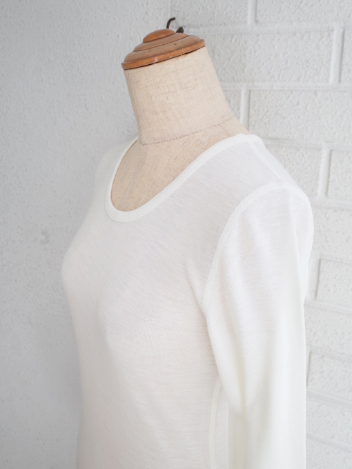 Joha　ヨハ　メリノウールを使用したデンマーク老舗ニットブランド　ウール長袖Tシャツ