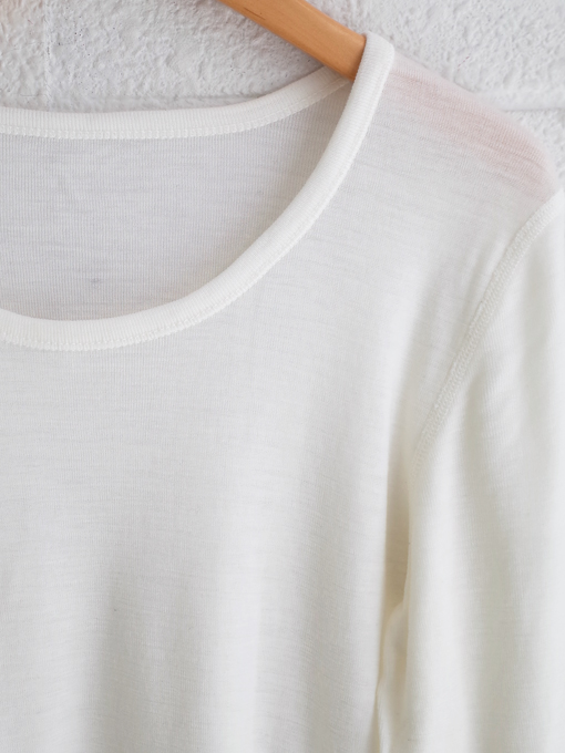 Joha　ヨハ　メリノウールを使用したデンマーク老舗ニットブランド　ウール長袖Tシャツ