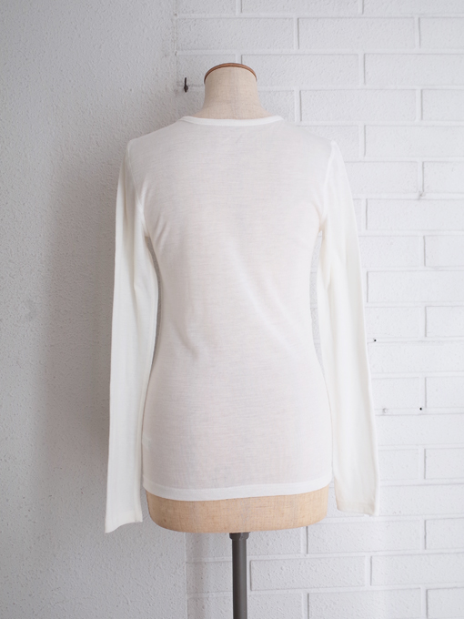 Joha　ヨハ　メリノウールを使用したデンマーク老舗ニットブランド　ウール長袖Tシャツ