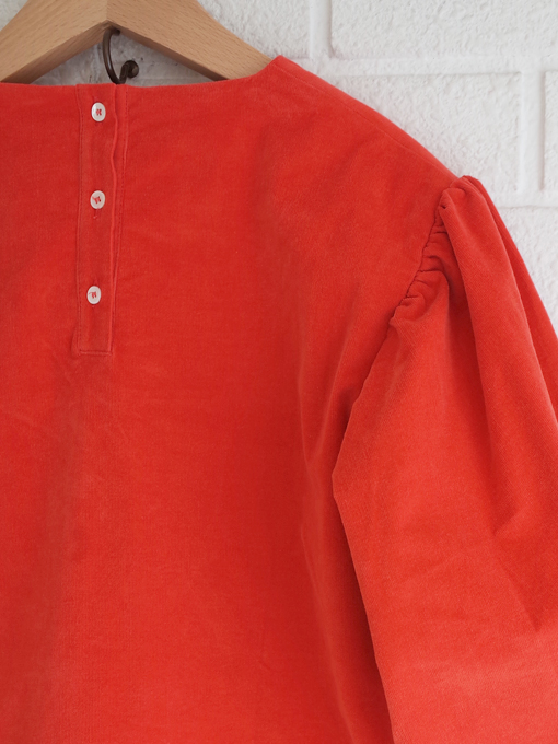 TANGERINE　細コーデュロイバルーンスカートパフブラウス