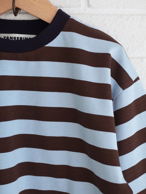 TANGERINE　ワイドボーダー長袖Tシャツ