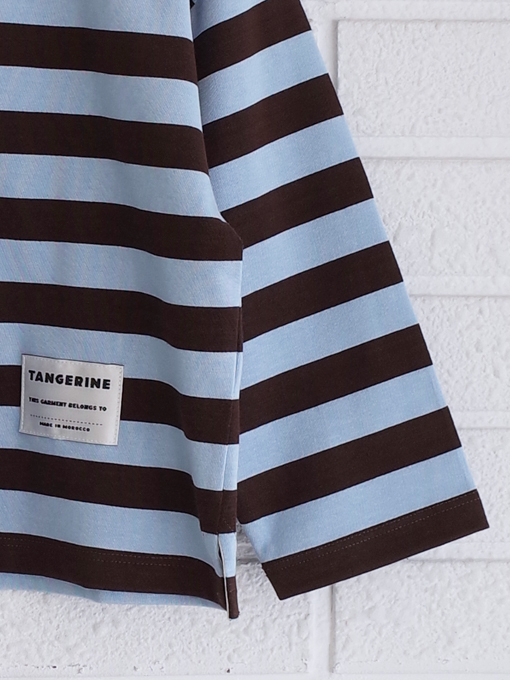 TANGERINE　ワイドボーダー長袖Tシャツ