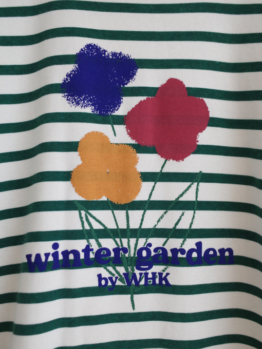 weekend house kids.　Winter garden Stripes L/S t-shirt　ボーダー長袖Tシャツ