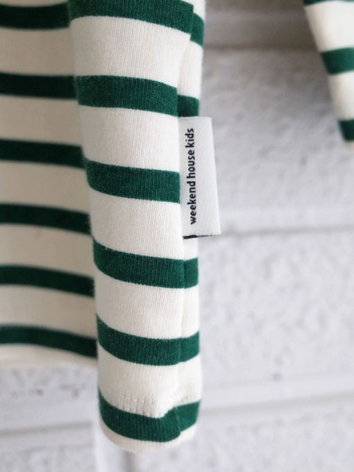 weekend house kids.　Winter garden Stripes L/S t-shirt　ボーダー長袖Tシャツ