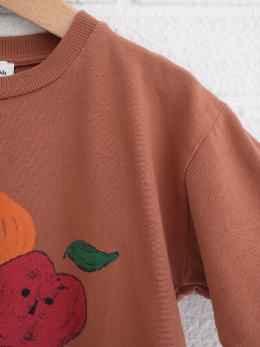 weekend house kids.　Fruity L/S t-shirt　プリント長袖Tシャツ