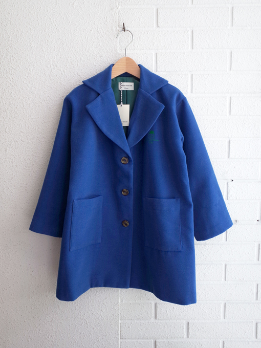 weekend house kids. Blue dog coat コート