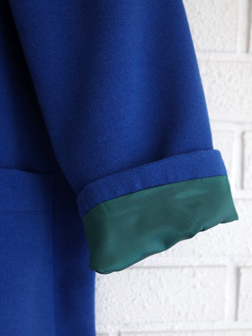 weekend house kids. Blue dog coat コート