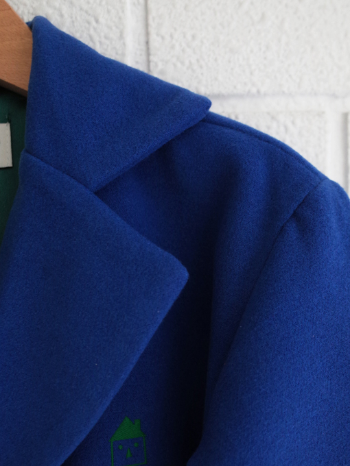 weekend house kids. Blue dog coat コート