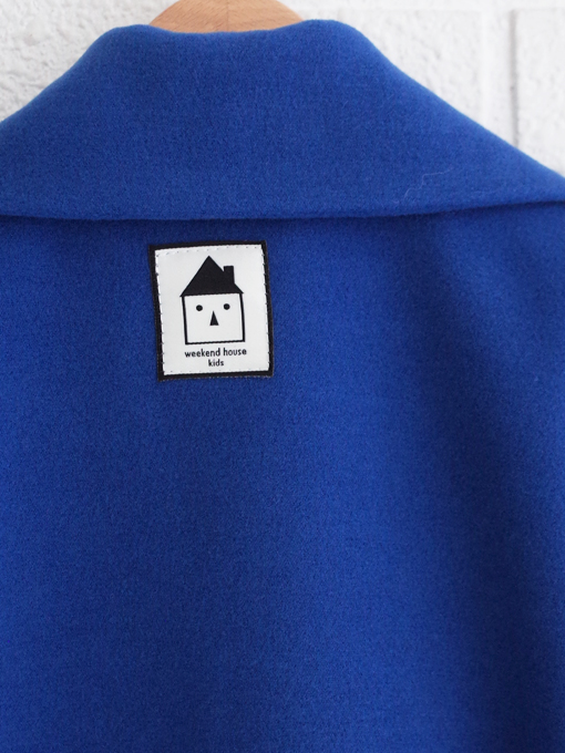 weekend house kids. Blue dog coat コート