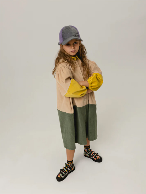 WOLF&RITA Amanda 細コーデュロイワンピース ポルトガル子供服 OTTI