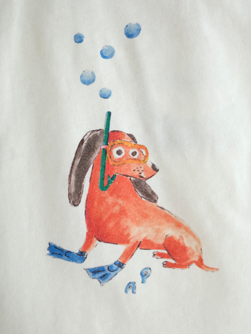 ARSENE ET LES PIPELETTES　アルセヌ エ レ ピプレット　プリントＴシャツ