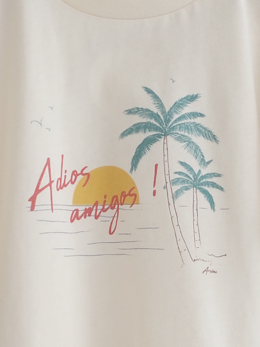 ARSENE ET LES PIPELETTES　アルセヌ エ レ ピプレット　プリントＴシャツ