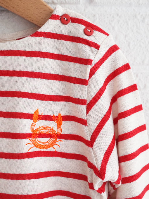 ARSENE ET LES PIPELETTES　アルセヌ エ レ ピプレット　ボーダー長袖Ｔシャツ