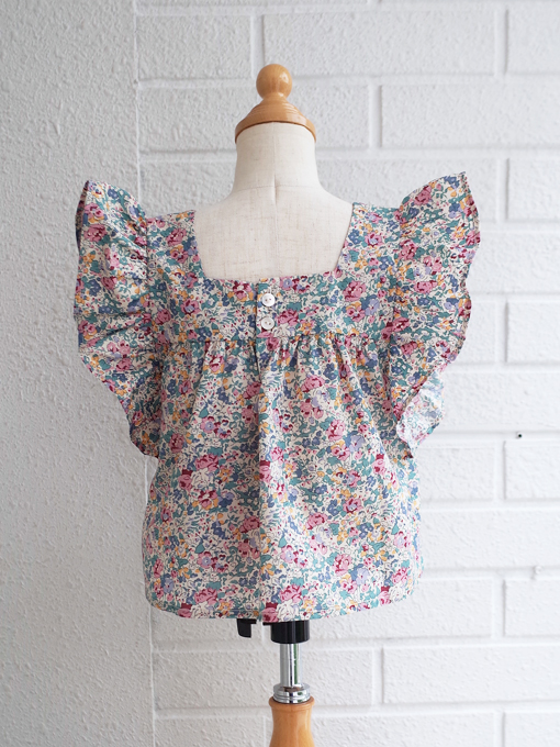 emile et ida kids　エミルーエイダ　Multicolored Liberty Blouse　リバティブラウス
