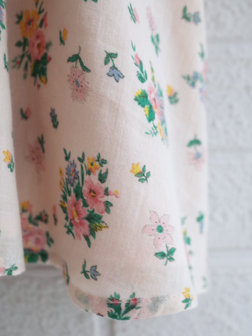 emile et ida　Pink spring loose-fitting dress　ガールズ　フラワープリントワンピース