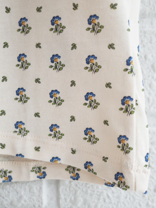 emile et ida Iris flowers organic cotton T-shirt ガールズ フラワープリントTシャツ