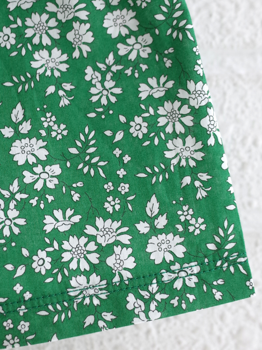 emile et ida kids　エミルーエイダ　Green Liberty shorts　リバティショートパンツ