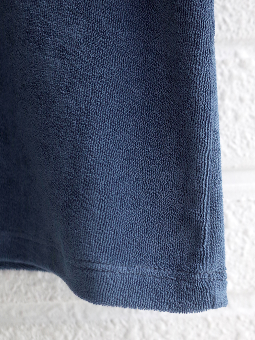 emile et ida kids エミルーエイダ Dark blue plain terry polo shirt パイルポロシャツ