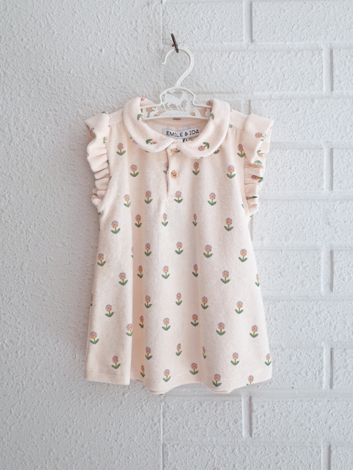 emile et ida kids　エミールエイダ　フリルパイルワンピース