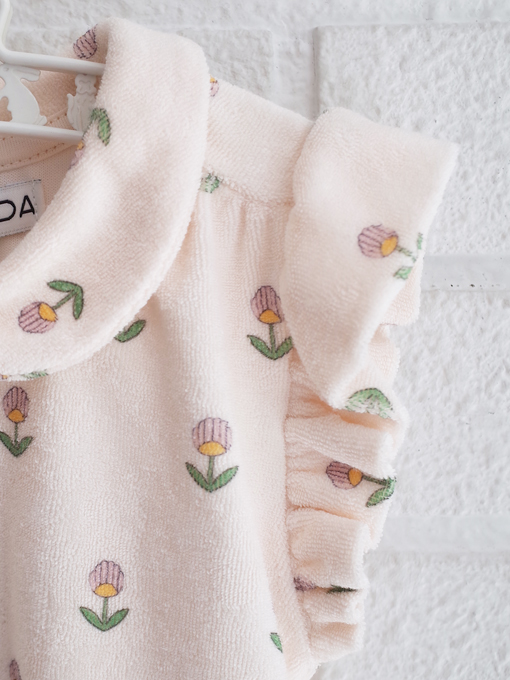 emile et ida kids　エミールエイダ　フリルパイルワンピース