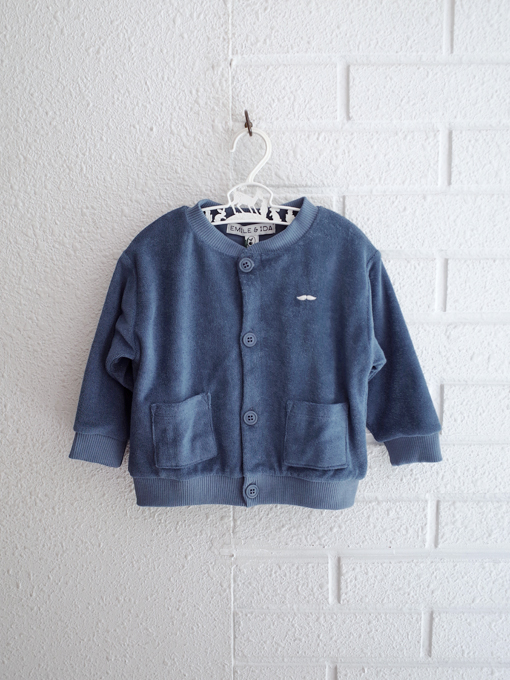 emile et ida kids　エミールエイダ　パイルカーディガン