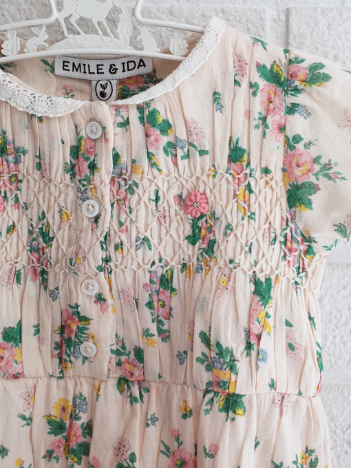 emile et ida kids　エミールエイダ　フラワープリントロンパース