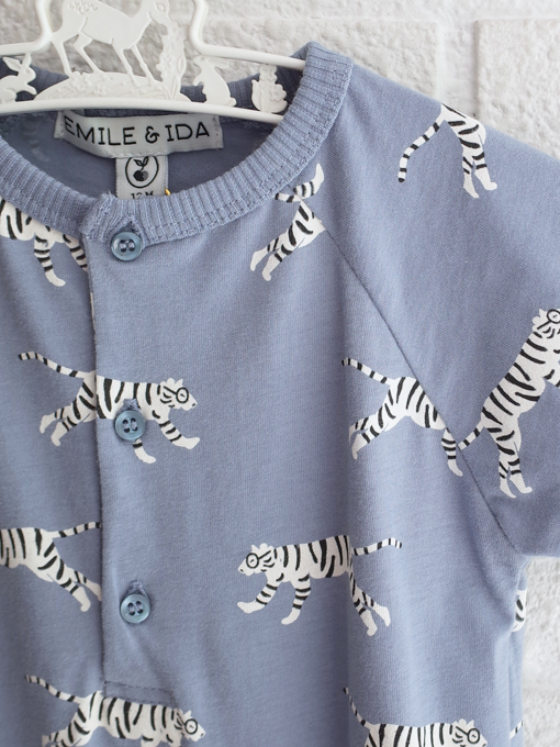 emile et ida kids　エミールエイダ　トラプリントショートロンパース