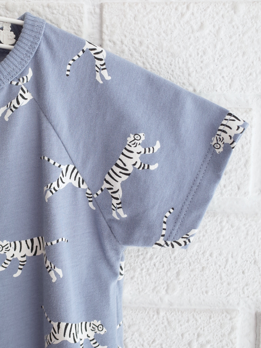 emile et ida kids　エミールエイダ　トラプリントショートロンパース