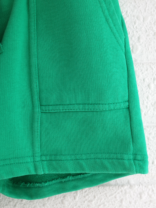 emile et ida Green organic cotton Bermuda shorts ボーイズ スウェットショートパンツ