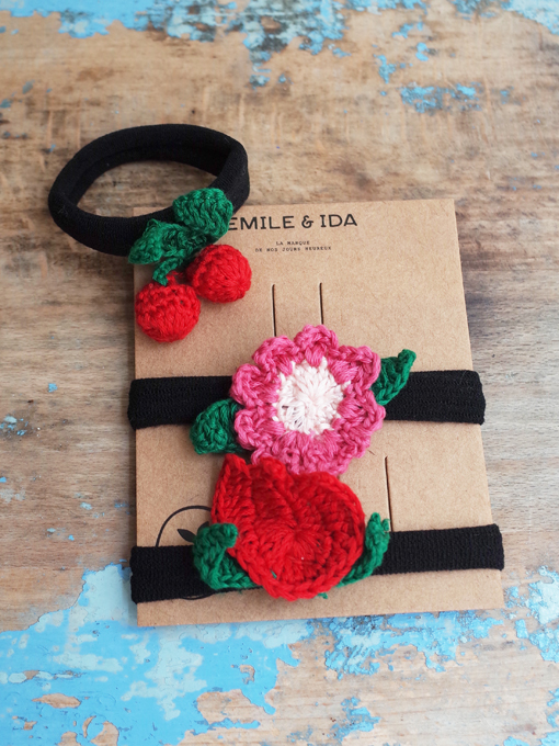 emile et ida kids　エミールエイダ　ニットヘアゴムセット
