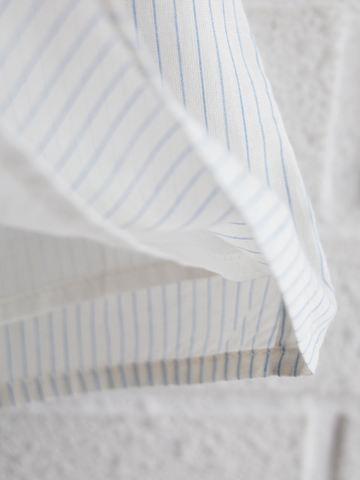 emile et ida kids エミルーエイダ Sky stripes ruffled blouse ストライプフリルブラウス