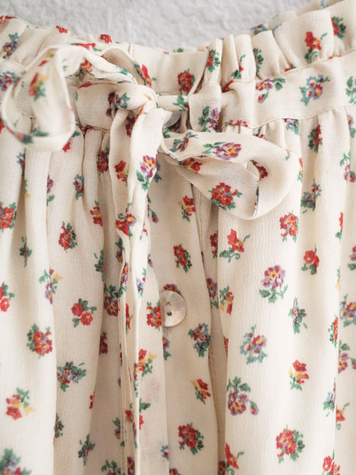 emile et ida woman　エミールエイダ　Ecru freesia midi skirt　花柄スカート