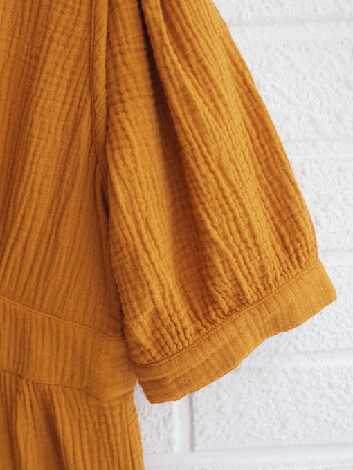 emile et ida woman Caramel cotton gauze long dress レディース