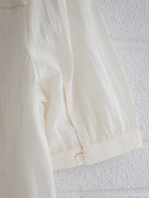 emile et ida woman　エミールエイダ　Vintage ecru embroidered blouse　刺繍ブラウス