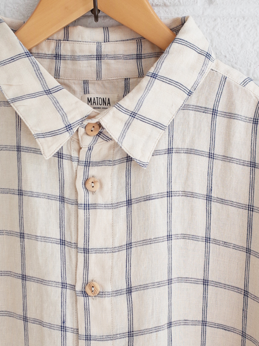 MATONA　オーガニックブランド　リネンシャツ