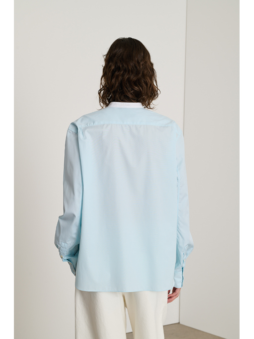 soeur　BERMUDES SHIRT　バンドカラーブラウス