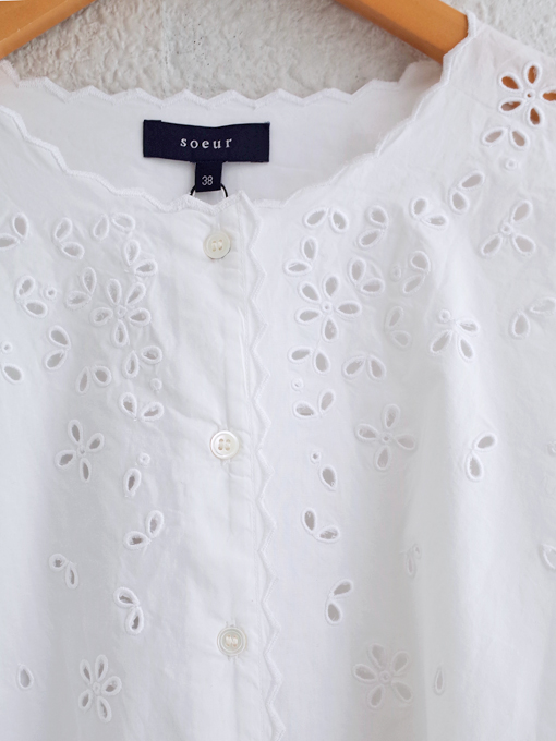 soeur DESTINEE BLOUSE カットワークレースブラウス